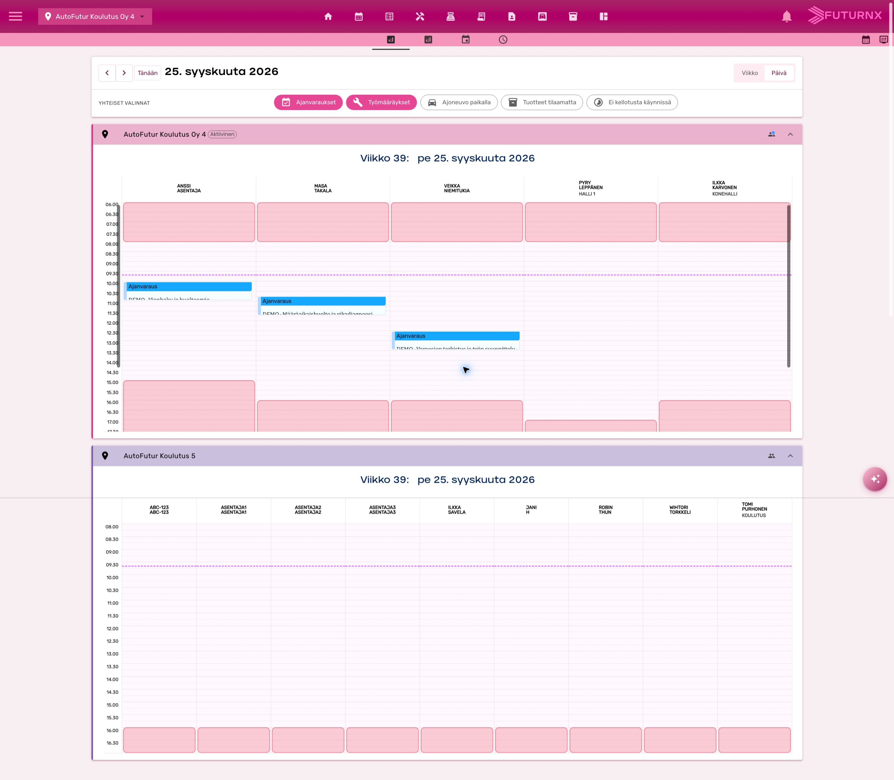 Work calendar